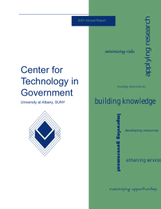 Center for Technology in Government building knowledge