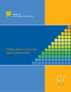 07 Taking steps to improve digital government A N N U A L