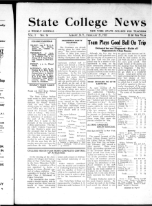 State College News ALBANY, N. Y., FEBRUARY 21, 1917