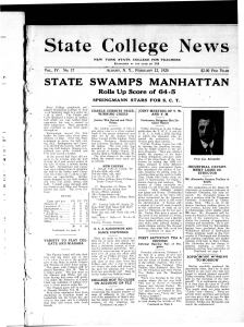 State College News STATE SWAMPS MANHATTAN