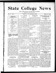 State College News V. No. 5 $2.00 PER YEAR