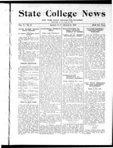 State College News V. No. 21 VOL. ALBANY, N. Y.