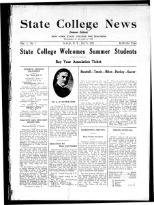 State College News State College Welcomes Summer Students Buy Your Association Ticket