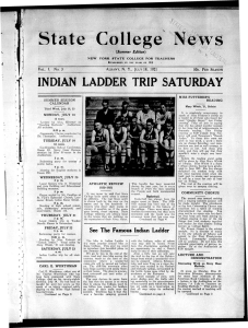 State College News INDIAN LADDER TRIP SATURDAY (Summer Edition)