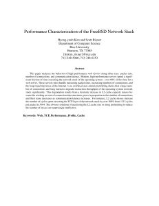 Performance Characterization of the FreeBSD Network Stack