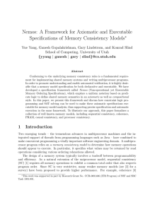 Nemos: A Framework for Axiomatic and Executable