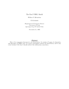 William F. Richardson UUCS-95-021 Department of Computer Science University of Utah