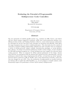 Evaluating the Potential of Programmable Multiprocessor Cache Controllers