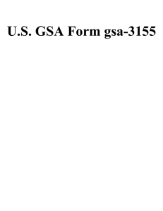 U.S. GSA Form gsa-3155