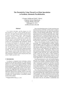 The Potential for Using Thread-Level Data Speculation to Facilitate Automatic Parallelization