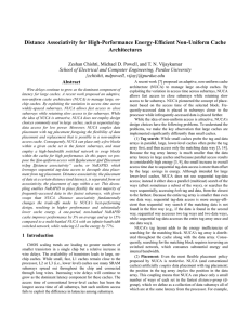 Distance Associativity for High-Performance Energy-Efficient Non-Uniform Cache Architectures