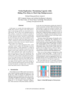 Victim Replication: Maximizing Capacity while