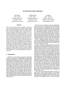 In-Network Cache Coherence