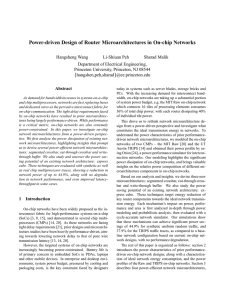 Power-driven Design of Router Microarchitectures in On-chip Networks