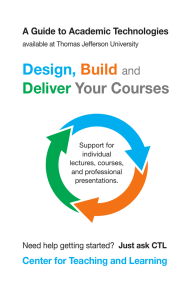 Design, Build Deliver Your Courses