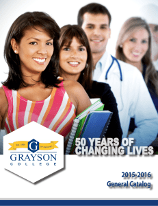50 YEARS OF CHANGING LIVES 2015-2016 General Catalog