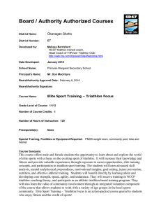 Board / Authority Authorized Courses  Okanagan Skaha 67