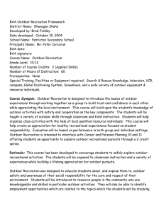 BAA Outdoor Recreation Framework District Name:  Okanagan Skaha