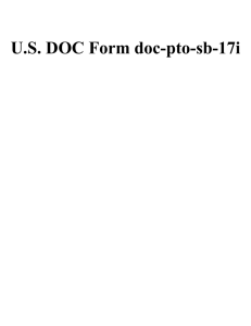 U.S. DOC Form doc-pto-sb-17i