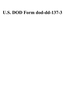 U.S. DOD Form dod-dd-137-3
