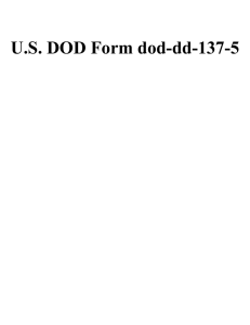U.S. DOD Form dod-dd-137-5