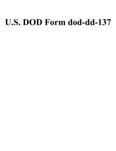 U.S. DOD Form dod-dd-137