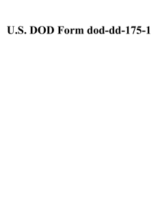 U.S. DOD Form dod-dd-175-1