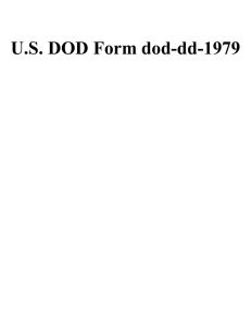 U.S. DOD Form dod-dd-1979