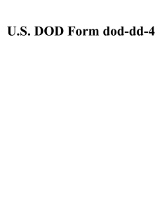 U.S. DOD Form dod-dd-4