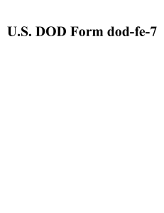 U.S. DOD Form dod-fe-7