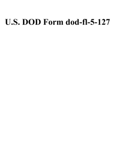 U.S. DOD Form dod-fl-5-127