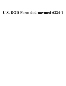 U.S. DOD Form dod-navmed-6224-1
