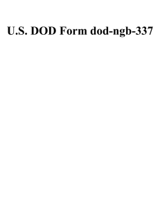 U.S. DOD Form dod-ngb-337