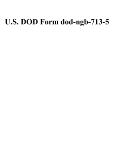 U.S. DOD Form dod-ngb-713-5