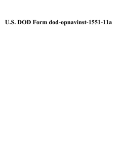 U.S. DOD Form dod-opnavinst-1551-11a