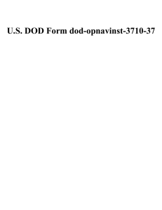U.S. DOD Form dod-opnavinst-3710-37