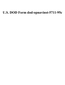 U.S. DOD Form dod-opnavinst-5711-95c