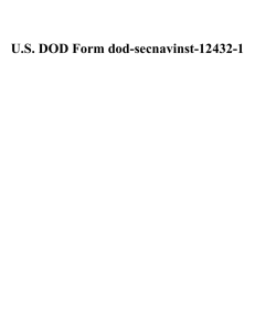 U.S. DOD Form dod-secnavinst-12432-1