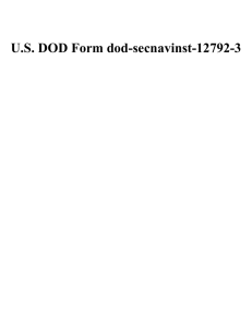 U.S. DOD Form dod-secnavinst-12792-3