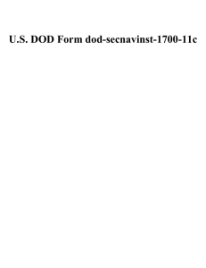 U.S. DOD Form dod-secnavinst-1700-11c