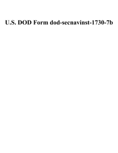 U.S. DOD Form dod-secnavinst-1730-7b