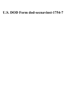 U.S. DOD Form dod-secnavinst-1754-7