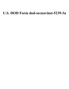 U.S. DOD Form dod-secnavinst-5239-3a