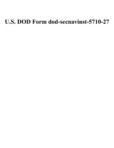 U.S. DOD Form dod-secnavinst-5710-27