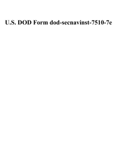 U.S. DOD Form dod-secnavinst-7510-7e