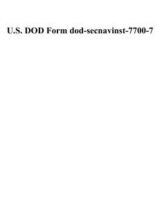 U.S. DOD Form dod-secnavinst-7700-7