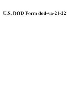 U.S. DOD Form dod-va-21-22