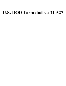 U.S. DOD Form dod-va-21-527