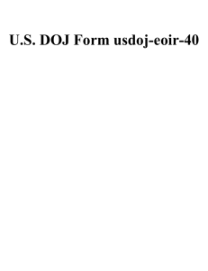 U.S. DOJ Form usdoj-eoir-40