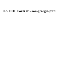 U.S. DOL Form dol-swa-georgia-pwd